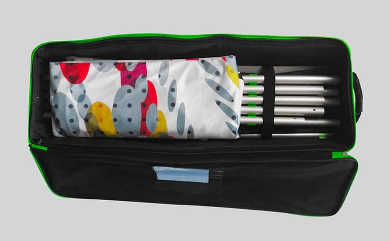 Travel-friendly — compact bag fits in any vehicle